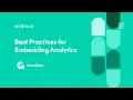 Webinar Best Practices for Embedding Analytics by GoodData Product Leader Anja Duricic