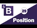 29 - Bootstrap 4 Tutorial Utilities Float Position Sizing