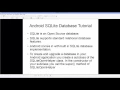 Android SQLite Database Complete Android Tutorials SQlite Database Insert into database