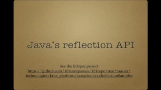 Basics of Java reflection