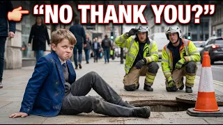 A Boy Was Rescued from a Manhole — His Reaction Shocked Everyone