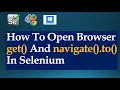 How To Open Browser and Application URL In Selenium Webdriver Tutorial for Beginners