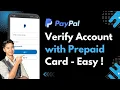 How to Verify Your PayPal Account with a Prepaid Card