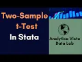60 Two-Sample t-Test in Stata Compare Means Between Two Groups Beginner Tutorial