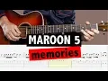 Lagu Maroon 5 - Memories // Guitar Tutorial + TAB + BACKING TRACK (MELODY)
