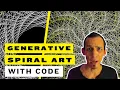 Generative Spiral Art Creative Coding Art Processing