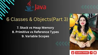 Lec 6 Part 3 Stack vs Heap Memory Primitive vs Reference Types Variable Scopes