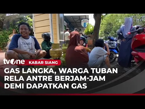 Keliling Kota Tuban, Warga Antre Gas LPG 3 Kg