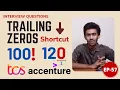 Trailing Zeros - Factorial