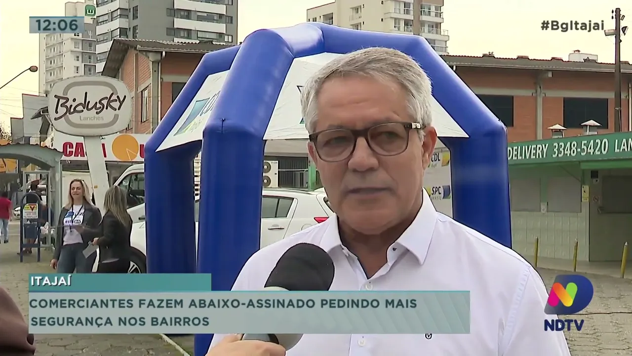 Comerciantes fazem abaixo-assinado pedindo mais segurança nos bairros de Itajaí