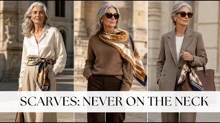 Women Over 60 Are Wearing Scarves These 5 Ways in 2026 Never Around the Neck