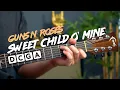 Download Lagu Sweet Child O' Mine - acoustic guitar lesson/ tutorial - Guns N Roses