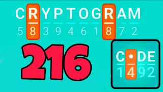 CRYPTOGRAM 216