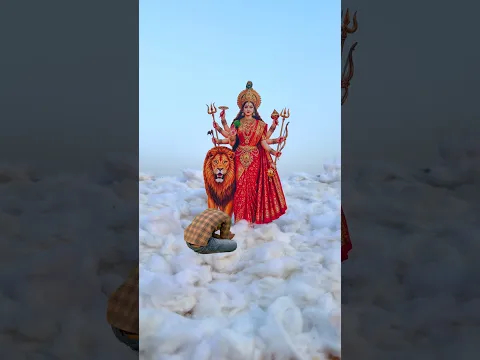 Mata rani🔱creative cloud☁️reverse a special videography idea #Creative #special #Navratri #shorts