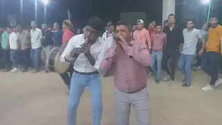 الفنان مصطفى فياض مع شاعر المجوز حمودة الودن من حفل عبود البزم المقيليبة 