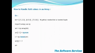 11 How to handle NaN values in NumPy Array