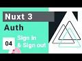 Nuxt Auth Crash Course - Sign in and Sign out