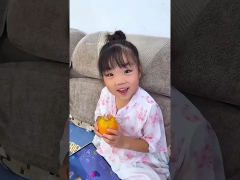 This girl doesn't want to eat any fruit