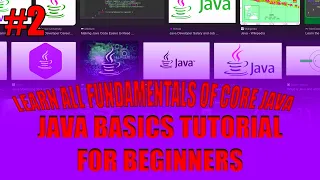 Core Java Complete Course in English Notepad Teaching - Part 2 Absolute Beginners Coding