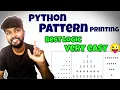 Python Pattern Printing Solving Problems with Best Logics by shiva prasad m
