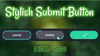 STYLISH SUBMIT BUTTON HTML - CSS OmniBits