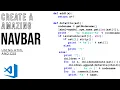 Create a simple minimalistic navbar using HTML and CSS in just 7 minutes on vs code
