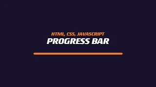 Progress bar on scroll HTML CSS JavaScript