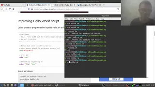 Hello World in Shell Script Ruby and Perl Linux Programming