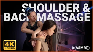 ASMR Session for Sleep Shoulders and Back Massage by Anna to Sandra