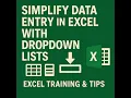 How to Create Drop-Down Lists in Excel with Data Validation