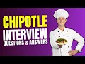 Chipotle Interview Questions and Answers Interview Vodafone Preparations