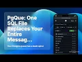 PgQue One SQL File Replaces Your Entire Message Queue From Skype s Playbook