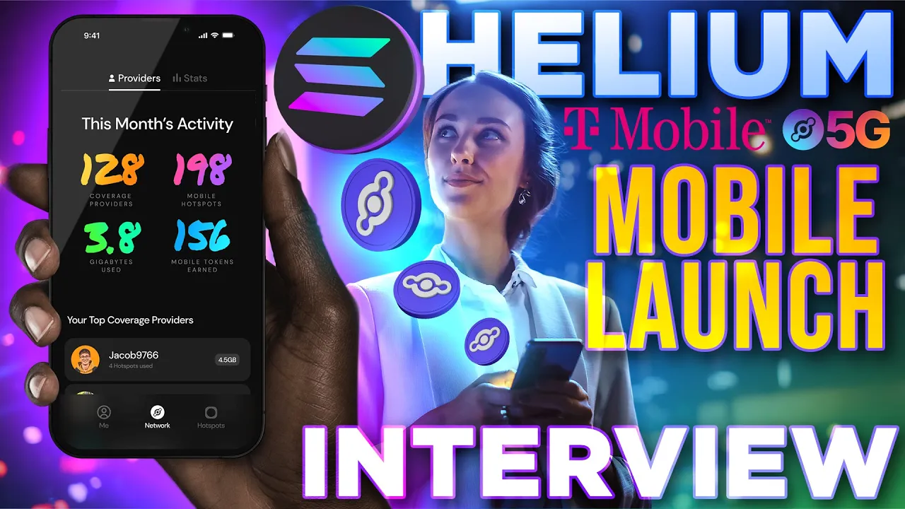 Helium Mobile Service Launches on Solana! 📱 Helium Foundation CEO INTERVIEW