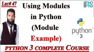 Python Tutorial in Urdu Hindi Using Modules in Python Module Examples in Python