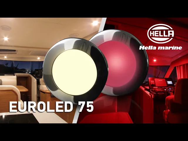 Hella Marine EuroLED 75 - Dual Colour - Cool White/Red 12V