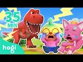Download Lagu [BEST] T-Rex in Wonderville + Boo Boo Song + More｜Sing Along with Hogi｜Nursery Rhymes｜Hogi Pinkfong