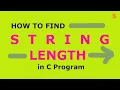 C PROGRAM LENGTH OF STIRNG using STRLEN function library function in c program