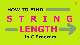 C PROGRAM LENGTH OF STIRNG using STRLEN function library function in c program
