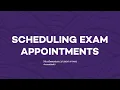 AccessibleNU Tutorial Scheduling Exam Appointments