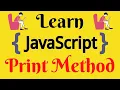 JavaScript Lecture - 64 Print Methods