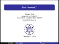 NetworkX Tutorial