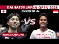 Download Lagu [NEW BADMINTON 2025] -  Anthony Sinisuka GINTING Vs Kodai NARAOKA |Japan Open 2025|