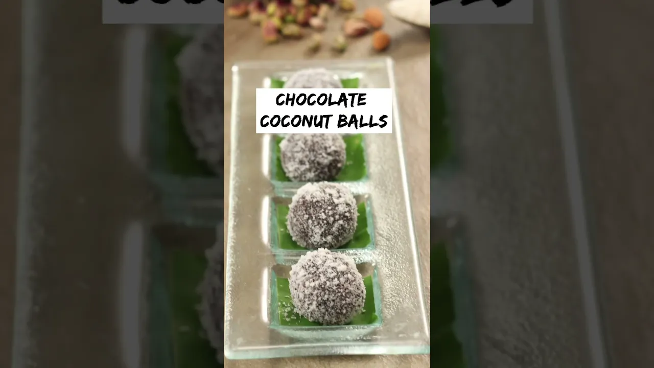 Chocolate Coconut Balls   #Shorts   Sanjeev Kapoor Khazana