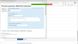 Multi part Questions in STACK