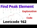 Find Peak Element leetcode 162 Hindi