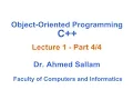Object-Oriented Programming with C - Lecture 1 Part