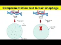 Complementation test in bacteriophages