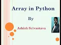 array in python part 1