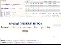 PHP Lecture 17 how to insert data into mysql database using php instert data into database