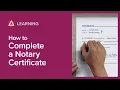 How to Complete a Notary Certificate